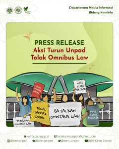 Read more about the article Press Release Aksi Tolak Omnibus Law I