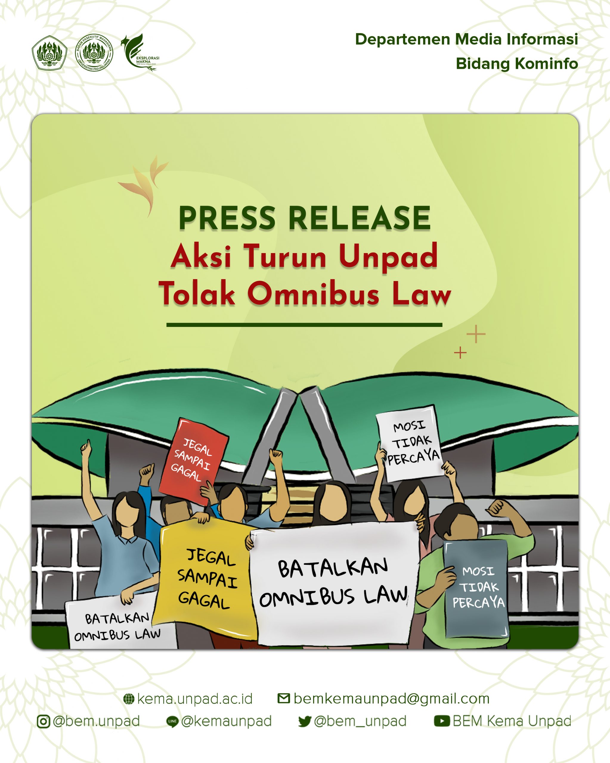 Read more about the article Press Release Aksi Tolak Omnibus Law I