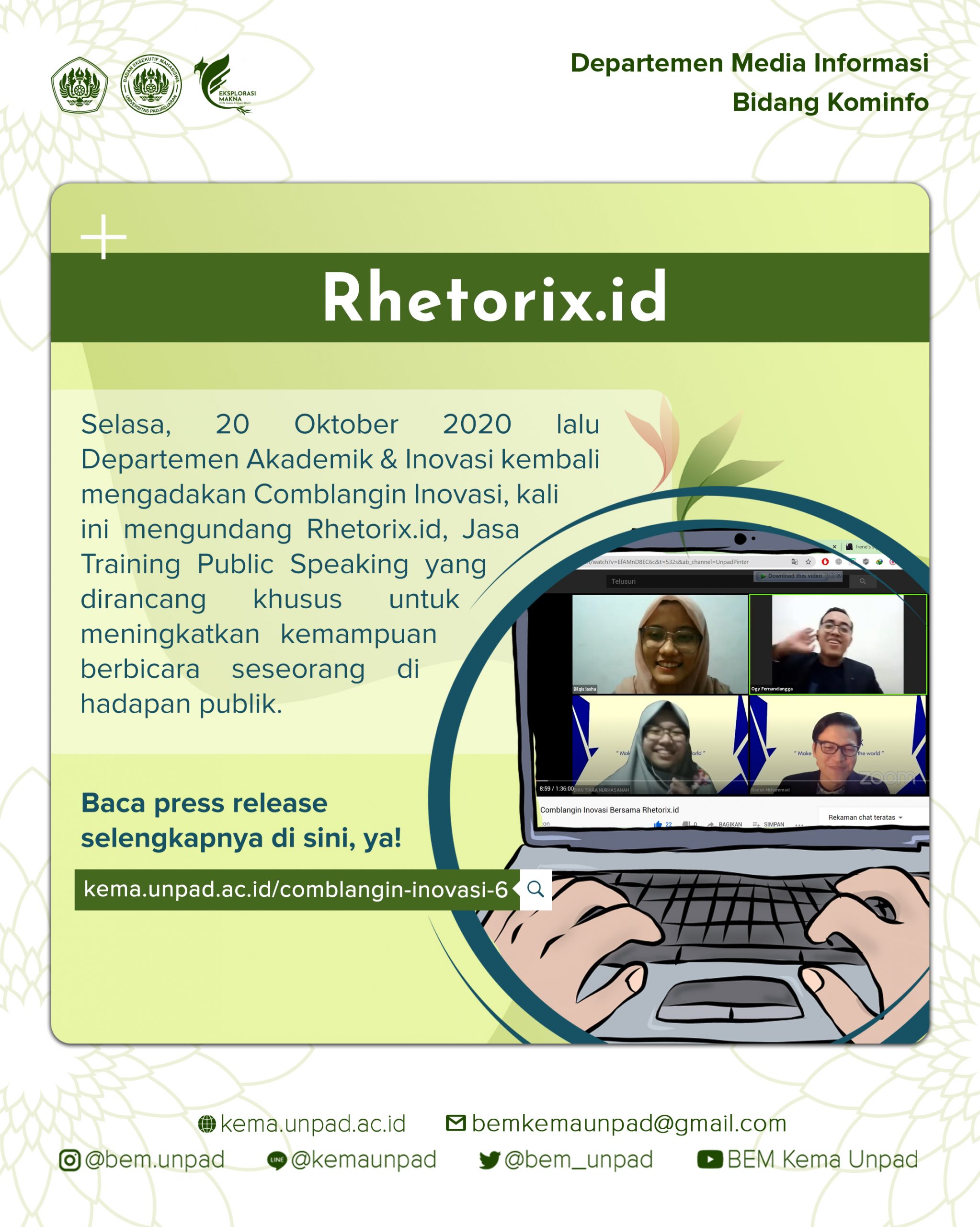 Read more about the article Comblangin Inovasi #3: Andal Public Speaking dengan Rhetorix.id