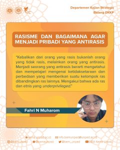 Read more about the article Rasisme dan Bagaimana Agar Menjadi Pribadi yang Anti-Rasis