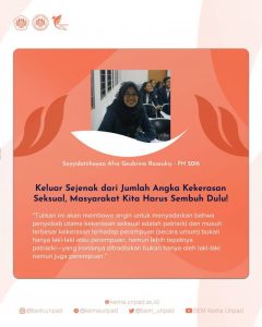 Read more about the article Keluar Sejenak dari Jumlah Angka Kekerasan Seksual, Masyarakat Kita Harus Sembuh Dulu!