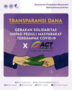 Read more about the article Transparansi Dana Gerakan Solidaritas Covid-19 x Act