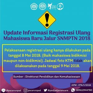 Read more about the article Update info registrasi ulang