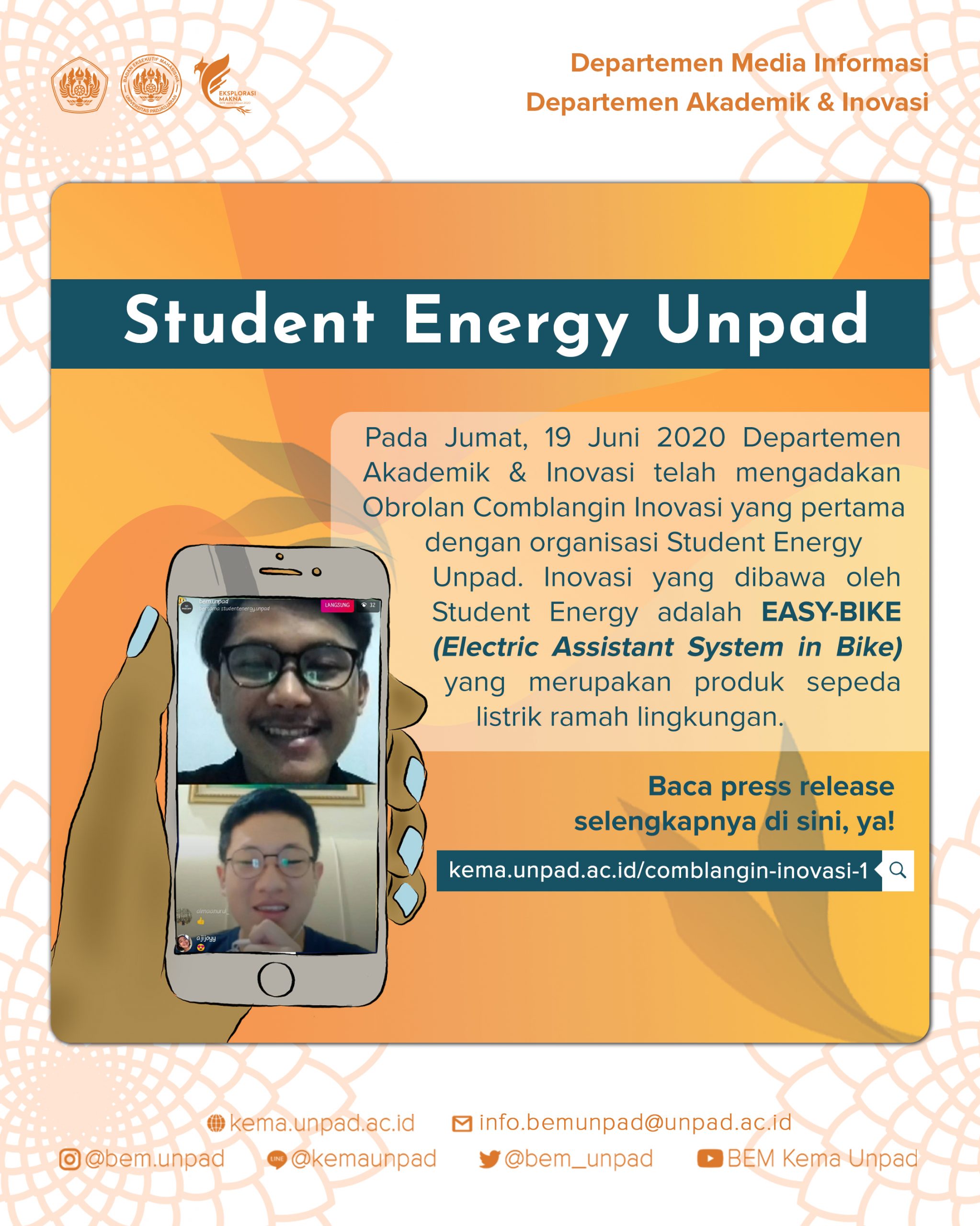 Read more about the article Comblangin Inovasi #1: Ramah Lingkungan dengan Student Energy Unpad