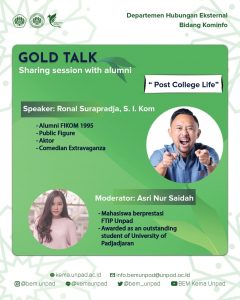 Read more about the article Alumni Sessvion: Post-College Life bersama Kang Ronal